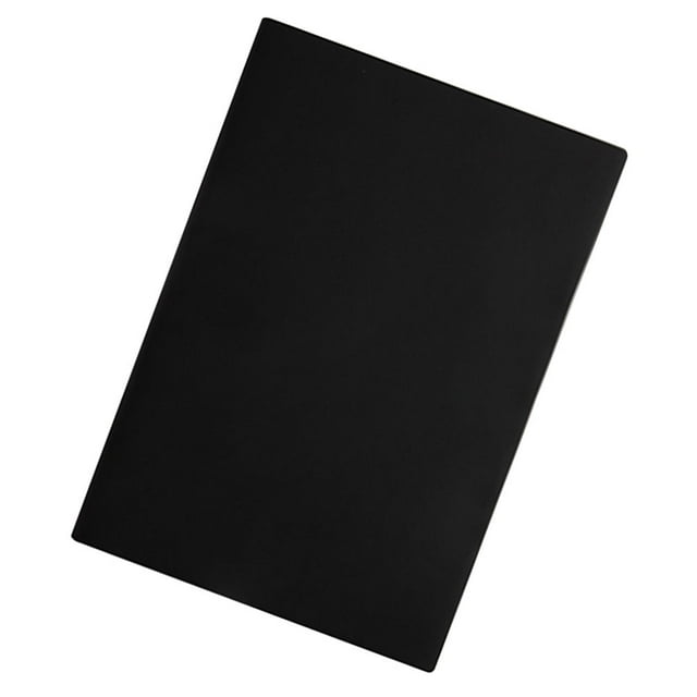 unbranded Cuaderno Con Páginas Negras Y Cubierta De PU Para Dibujo Y Escritura Diaria