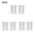 thumbnail image 2 of 6 Pieces Girls Eyebrow Tattoos Stickers Realistic Waterproof Makeup Sticker Girl Cosmetic False Eyebrows Skin Making Up Patch Type 9 Black, 2 of 9