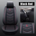 thumbnail image 1 of 1 Pcs Universal Car Front Seat Mat Covers PU Leather Breathable Cushion Pad Set Exquisite Workmanship Comfortable Antibacterial, 1 of 4