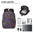thumbnail image 4 of Disketp Colorful Shells School Backpack, Lightweight Basic Middle School Bookbags 17 Inch Casual Daypack for Student College, Travel or Outdoor, 4 of 6