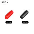 thumbnail image 3 of 50pcs Rubber End Caps Cover Assortment 3/16 inch Screw Thread Protector for Screw Bolt Black Red, 3 of 5