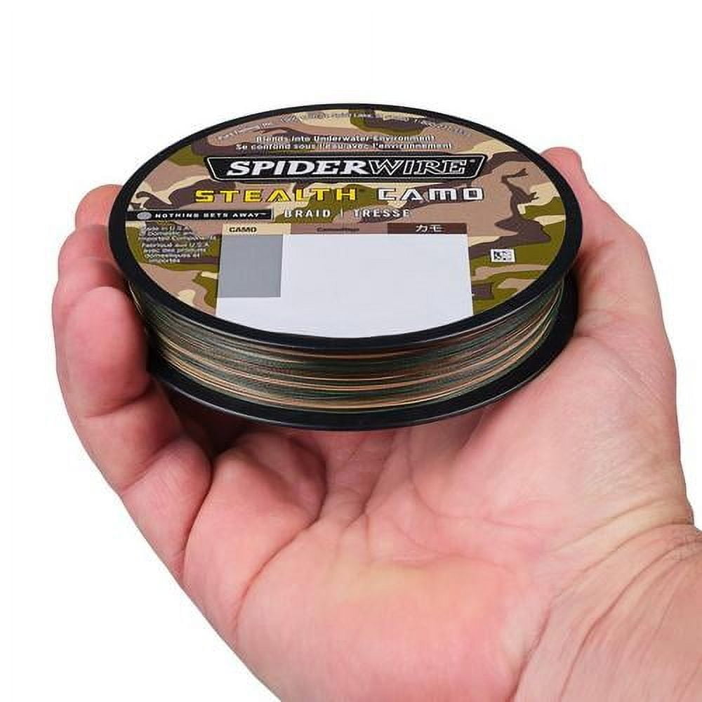 SpiderWire Stealth® Camo Braid™ Fishing Line, Camo, 15 lb Test Strength, 125 yd