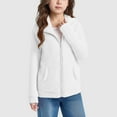thumbnail image 2 of UAYOTSE Girls Zip Up Fleece Hoodie Jacket Cute Trendy Full Zip Sweatshirt Outwear Warm Winter Coat with Pockets 5 14 Years,Sizes 11-12 Years, 2 of 5