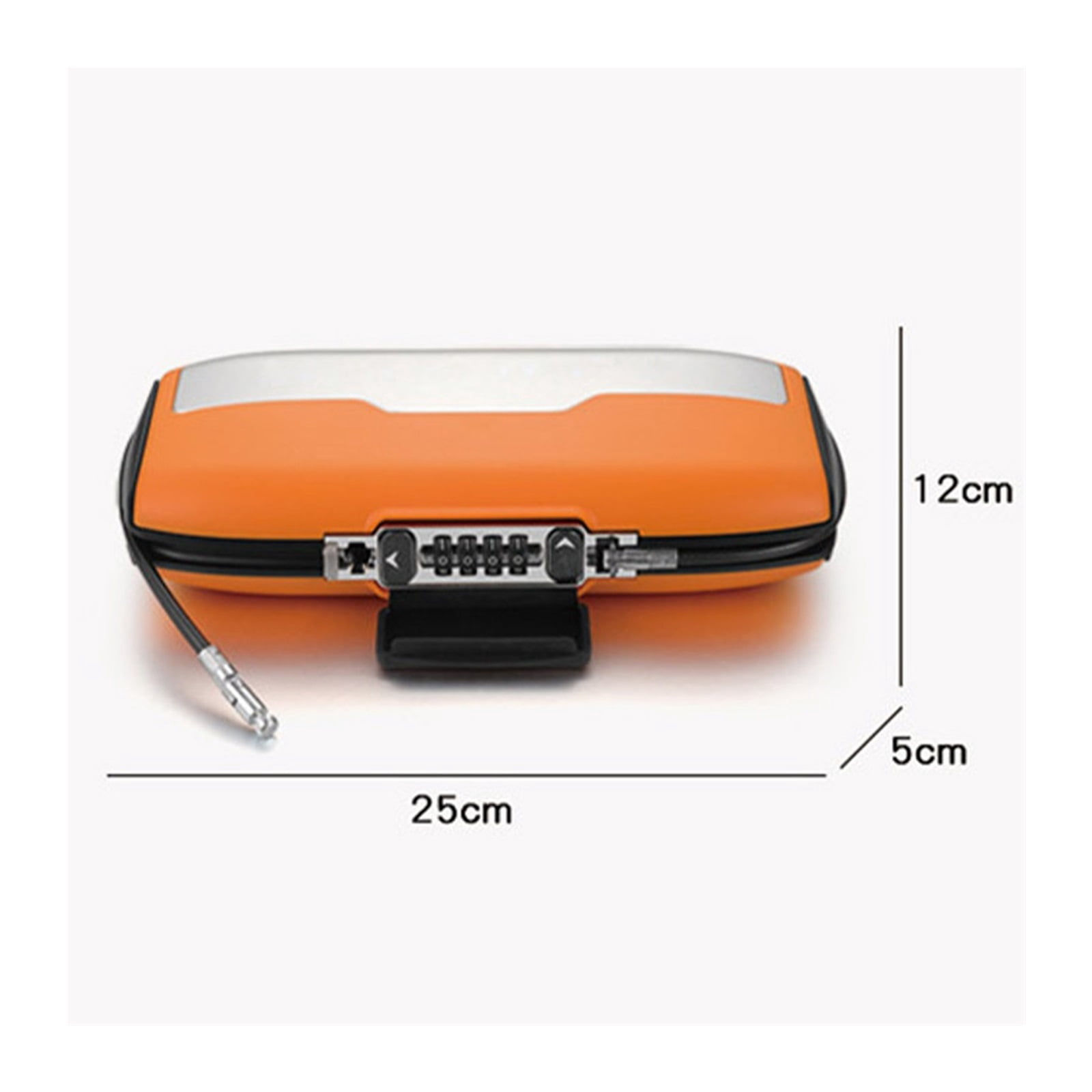 Portable Key Safe Box , Safe Password Lock Safety Wire Rope Fixed for Jewelry Cash Card Mobile Phone Alloy Storage Safe Hidden ,Prevent Theft