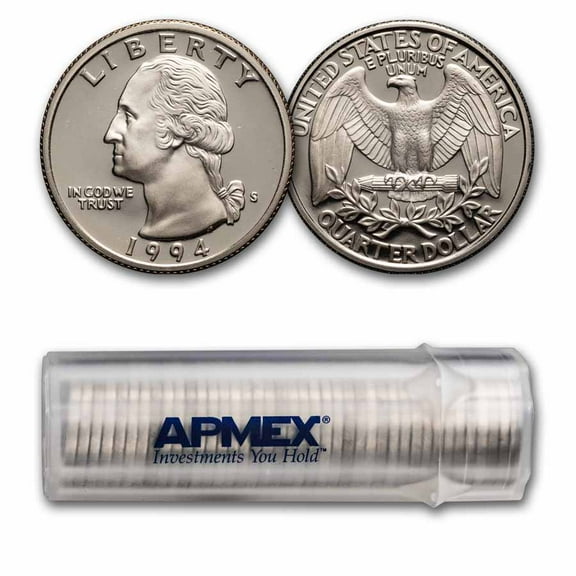 1994-S Washington Quarter 40-Coin Roll Proof