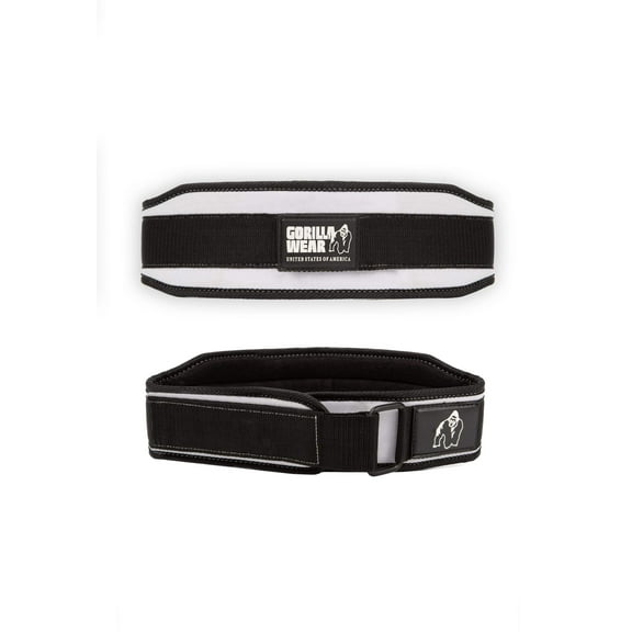 Gorilla Wear 4-inch Women Lifting Belt - Black/White