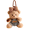 Plaid Apron, variant on Cute Teddy Bear Keychain Soft Fashion Little Bear Keyring Bag Backpack Pendant Women Men