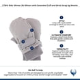 thumbnail image 5 of CTM Kids' Winter Ski Mitten with Extended Cuff and Wrist Strap by Wootie, 5 of 5