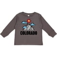 thumbnail image 3 of Inktastic Colorado Mountains and Clouds Boys or Girls Long Sleeve Toddler T-Shirt, 3 of 5