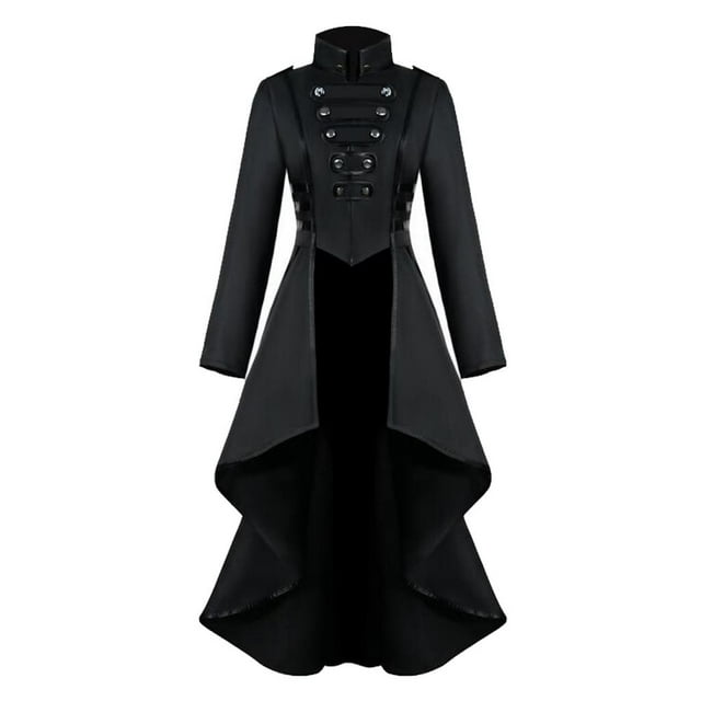 Chaqueta de frac vintage Macarena Negro Chaqueta Punk de manga larga