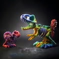 thumbnail image 4 of 3D Printed of Tyrannosaurus Rex with Articulated Bones, 3D Printed Dinosaur Toys Decor for Stress Relief, 4 of 7