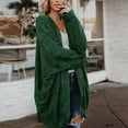 thumbnail image 6 of Uhndy Winter Jackets Coats for Women, Women Casual Christmas Printed Blouse Mid-Length Cardigan Long Sleeve Solid Tops Sweater Christmas Gifts for Women, 6 of 6