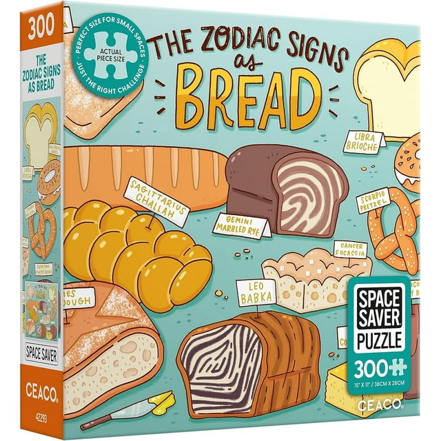Rompecabezas Ceaco Bread Zodiac de 300 Piezas Ahorrador de Espacio