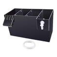 thumbnail image 1 of Transemion Aquarium Hang on Filter Box Drip Fish Waterfall Tank Box Top Flow Box Filter Black 26x13.5x15cm, 1 of 6