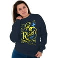 thumbnail image 3 of He Is Risen Jesus Christ Christian Women Crewneck Sweatshirt Brisco Brands S, 3 of 6