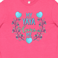 thumbnail image 4 of Inktastic My Yaya Loves Me with Hearts and Flowers Youth T-Shirt, 4 of 5