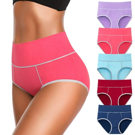 

Annenmy Women s High Waist Postpartum Underwear Full Coverage Soft C Section Panties for Women Regular and Plus Size (Multicolor B 2X-Large)