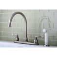 thumbnail image 2 of Kingston Brass KB8798NFL NuWave French Centerset Kitchen Faucet, Brushed Nickel, 2 of 3