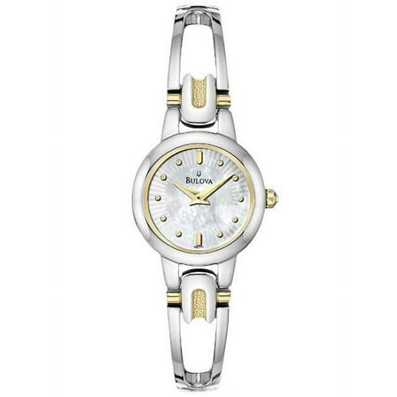 98L141 Women's Two Tone MOP Dial Stainless Steel Watch