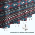 thumbnail image 6 of Blue Geometric and Striped Pattern Shower Curtain 72"x84" ,Bathroom Decorative Shower Curtains Set with 12 Hooks,Modern Waterproof Washable Shower Curtain, 6 of 6