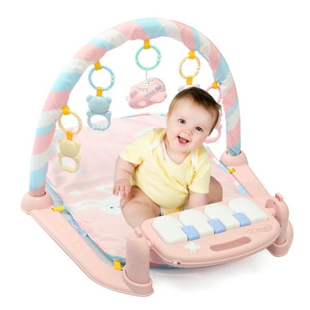 Baby Play Mat Gym 3 In1 Newborn Infant Baby Musical Piano Play