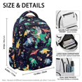 thumbnail image 4 of Garronmavis Space Dinosaur Girls Backpack Multi-Pocket School Bag Large Capacity Book Bag 17-inch for 6-10Y Primary School Students Travel and Daily Use, 4 of 7