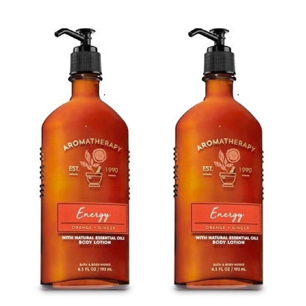 Aromatherapy Energy Orange + Ginger Body Lotion, 6.5 Fl Oz, 2Pack