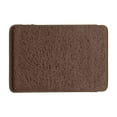 thumbnail image 2 of Thickened Absorbent Bath Mat Non-Slip Bathroom Rug Super Soft Toilet Floor Mat Shaggy Door Carpet for Bedroom Entrance 23.62x15.75 Inches Navy Blue, 2 of 5