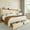 Beige, variant on Einfach Full Bed Frame, Storage Bed with Built-In Charging Station, Linen Upholstered Wingback Headboard, Dark Grey