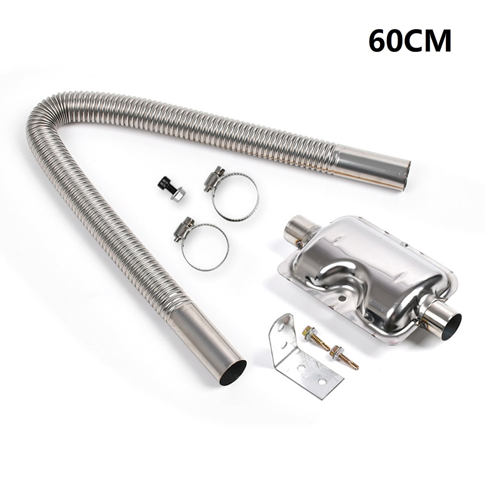2pcs 60cm - 300cm Air Diesel Heater Stainless Steel Exhaust Pipe