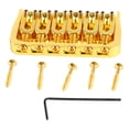 thumbnail image 4 of Electric Guitar Fixed Bridge, Easy Installation Guitar Fixed Bridge Strong Compatibility Metal  For Replacement Silver With Silver Screws,Black With Silver Screws,Gold With Gold, 4 of 8