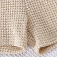thumbnail image 4 of CYRBOKO Outfit Sets for Girls, Sleeveless Casual Elastic Waist Knitted Tops Shorts Two-piece Sets Beige Size 3-4 T, 4 of 7