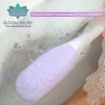 thumbnail image 3 of Cepillo de Baño Exfoliante y Masajeador Eléctrico Inteligente para el cuerpo Bloombrush 3 velocidades Color Lila, 3 of 7