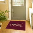 thumbnail image 3 of Ottomanson Machine Washable Non-Slip Rubberback Sweet Home 2x3 Indoor Area Rug, 2' x 3', Red, 3 of 8