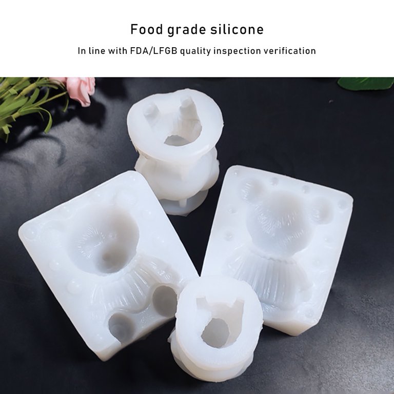 URMAGIC Bear Ice Mold, Ice Cube Trays Molds 3D DIY Drink Cake,Ice