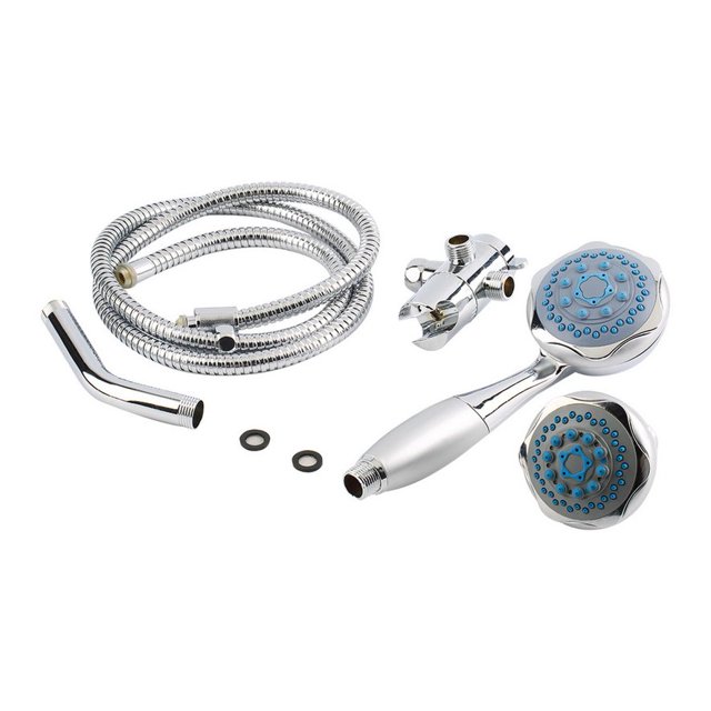 Dualhead Shower Massager Rainfall luxurious Home Deluxe Bathroom Water Chrome