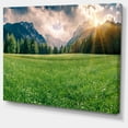 thumbnail image 2 of Triglav Mountain Panorama - Landscape Photography Canvas Print, 2 of 3