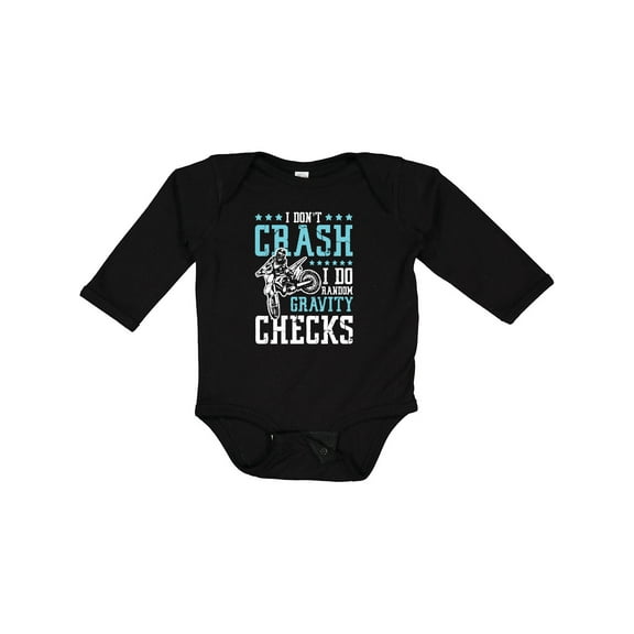 Inktastic Motocross BMX Bike Apparel Boys Long Sleeve Baby Bodysuit