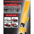thumbnail image 5 of Steering Wheel Lock, Heavy Duty Antitheft Device and Car Security Lock with Adjustable Locking and 3 Keys, Great Vehicle and Truck Deterrent, Yellow, 5 of 7