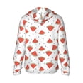 thumbnail image 3 of Fotbe Hand Drawn Watermelon Men's Women's UPF 50+ Sun Protection Jacket Hooded Cooling Shirt with Pockets Hiking Outdoor Performance-X-Large, 3 of 9