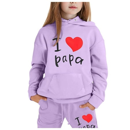 Tiijoy Big Girls Casual Outfits Long Sleeve Hoodie Sweatpants Sweatsuit Sizes 10-11
