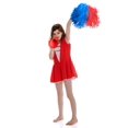 thumbnail image 5 of Pack de 12 pompones Pangda Sports Dance con diseño de porristas (rojo/azul), 5 of 5