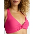 thumbnail image 4 of Time and Tru Women's and Women's Plus Ribbed Twist Front Bikini Top, Sizes XS-2X, 4 of 5