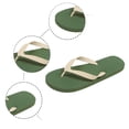 thumbnail image 5 of Gtoiithly Men's Waterproof Flip Flop Sandals Fashionable and Versatile Flip-Flop Beach Non- Slippers for Indoors Backyard and Outdoors Dark Green L, 5 of 5