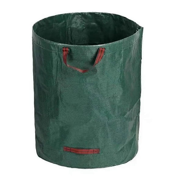 2x Garden bags 280L 50kg Waste bag with 3 handles PVC arch Leaves garden waste branches 2x Garden waste bag