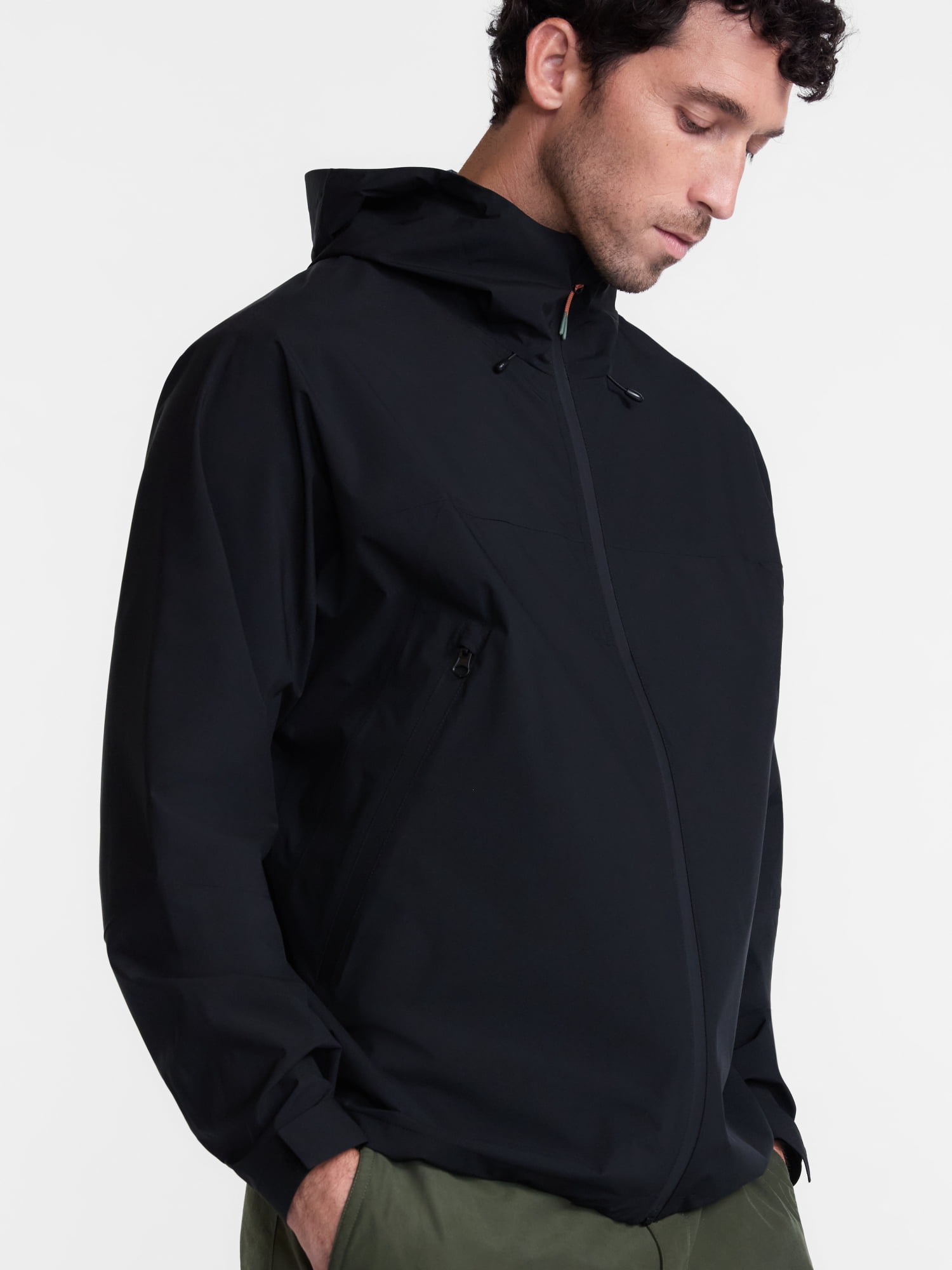 Ozark Trails Men's and Big Men's Pinnacle System Rain Jacket, Sizes S-3XL