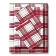 thumbnail image 6 of Mellanni 4 Piece Bed Sheet Set Heavyweight Flannel Deep Pocket, California King, Burgundy Plaid, 6 of 7