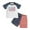 White, variant on WUANDIXFA Toddler 4th of July Outfit Boy Baby Boy Outfits 4th Of July Baby Boy Outfit T Shirt Shorts 2pcs Set Toddler Fourth Of July Outfits Kids Summer Cute Clothes Black,18-24 Months