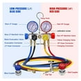 thumbnail image 3 of 4 Way AC Manifold Gauge Set HVAC Diagnostic Freon Charging Tool For Auto Household R134A R22 R410A 5FT Hose Quick Coupler ,Long Lasting, 3 of 10
