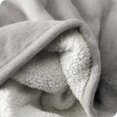 thumbnail image 4 of Bare Home Plush Sherpa Bed Blanket - Fluffy & Soft - Reversible - Lightweight - Twin/Twin XL, Light Gray, 4 of 7
